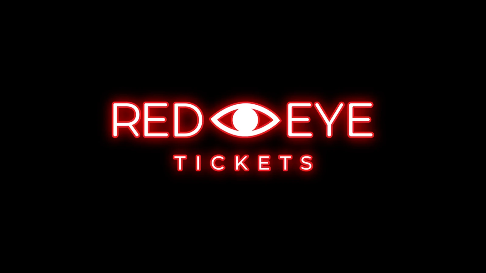 Red Eye Tickets footer logo on a black background