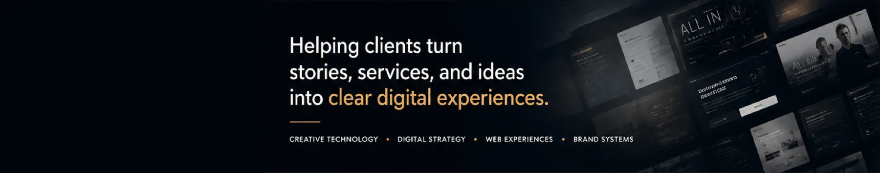 Spotlight Strategies web and brand positioning banner